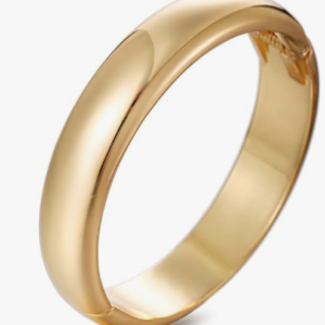 Gold Polished Chunky Twisted Hinged Waterdrop Bangle Bracelet for Women Spiraled Oval Bangle Bracelet