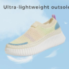 Platform Sneakers for Women Slip on Knit Chunky Shoes - Image 3