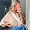 Womens Fashion T-Shirt Crewneck 3/4 Sleeves Solid Color Loose - Image 3