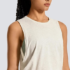 Cotton Cropped Tank Tops for Women - Sleeveless Sports Shirts - Image 2